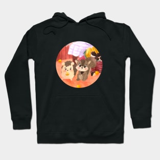 cute little squirrel and the hedgehog friendships circle Hoodie